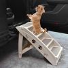 Collapsible Plastic Pet Stairs 4 Step Ladder for Small Dog and Cats