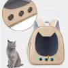 Cat backpack Light color transparent pet bag large space comfortable breathable cat backpack; Cat Backpack Carrier