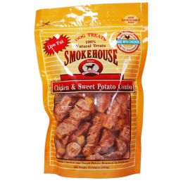 Smokehouse Sweet Potato Stick Dog Treat Wrapped with Chicken Breast Tender 16 oz