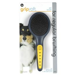 JW Pet Pin Brush Grey; Yellow Large