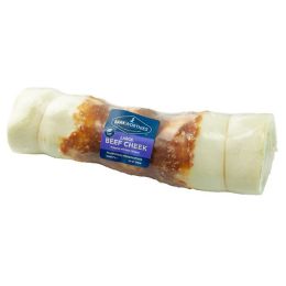 Barkworthies Dog Grain Free Beef Cheek Wrapped Chicken Large