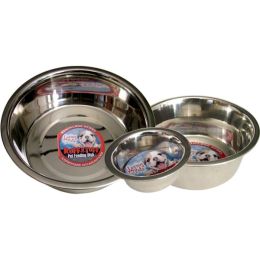 Loving Pets Traditional Stainless Steel Dog Bowl Silver 1 Quart