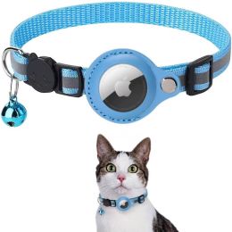 Pet GPS Finder Luminous Protective Case For Apple Air Tag Tracker Case 1 Pcs (Color: Blue)