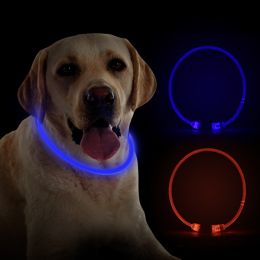 Pet luminous collar (Color: Orange)