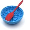 Silicone pet bowl anti-choking pet slow food bowl dog supplies silicone pet slow food bowl