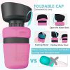 Portable Dog Water Bottle Foldable Pet Feeder Bowl Water Bottle Pets Outdoor Travel Drinker Bowls Drinking Bowl Puppy BPA Free