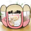 Folding Dog House Octagonal Cage Pet Cage Portable Pet Tent Large Dogs House