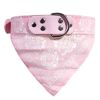 Cute Adjustable Small Dog Collars Puppy Pet Slobber Towel Outdoor Cat Collar Dog Bandana